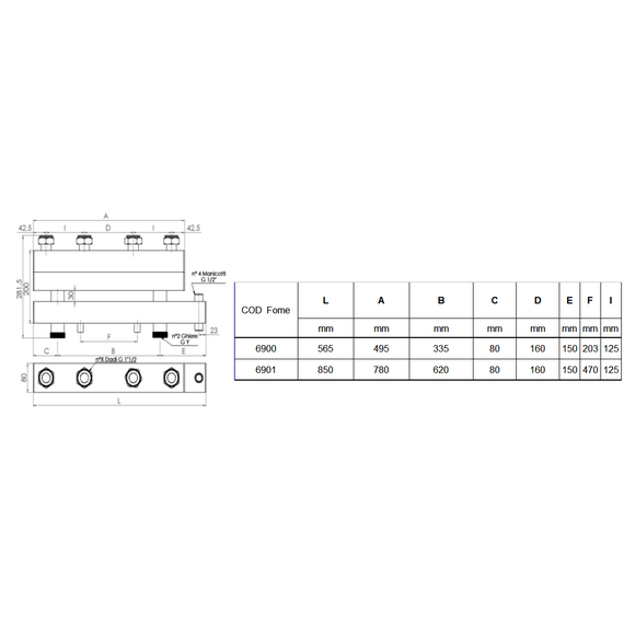 4elementsDistribuitor cu separator hidraulic pentru 3 zone Fome, изображение 4