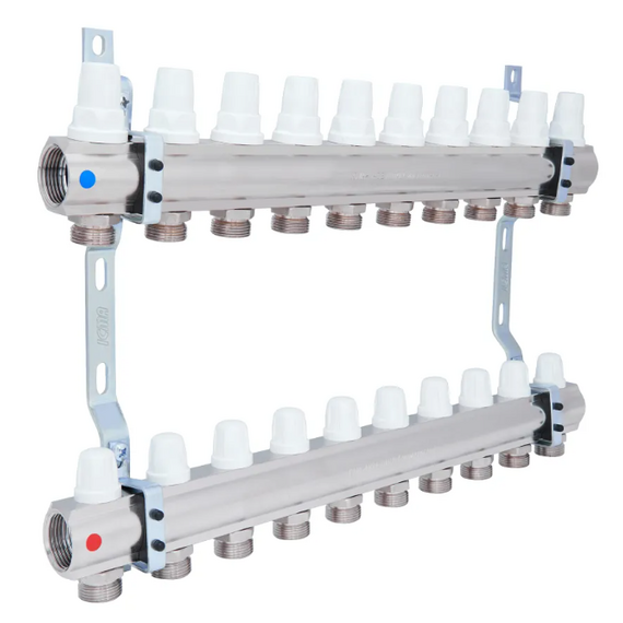 4elementsColector pentru incalzire prin pardoseala 1" x 10 iesiri ICMA