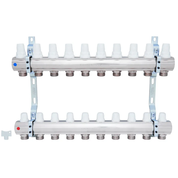 Коллектор для тёплого пола 1"x 10 вывод. ICMA, изображение 2