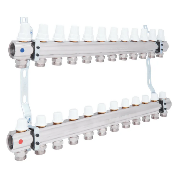 4elementsColector pentru incalzire prin pardoseala 1" x 12 iesiri ICMA