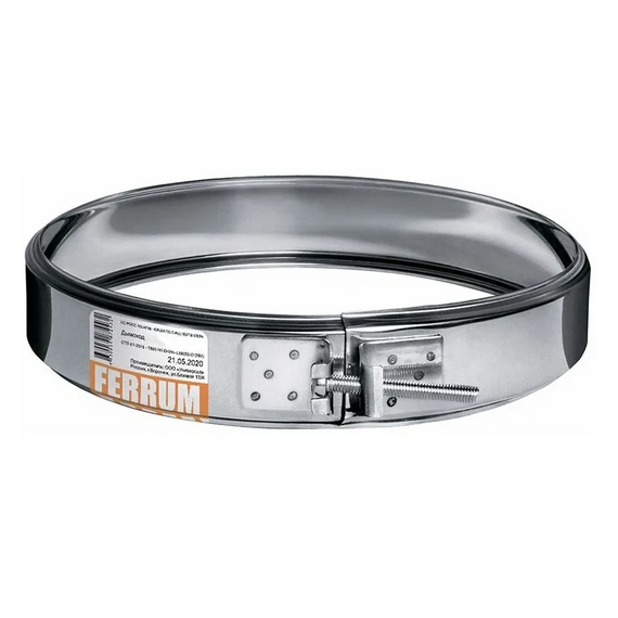 Хомут обжимной для дымохода Ferrum D150 (0,5мм)