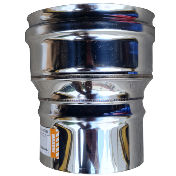 Переходник МП для дымохода Ferrum D200М-180П (0,8мм)