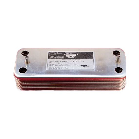 4elements17B2071406 Schimbator de caldura ZB207-14 P.STUDS DIST.166 Zilmet