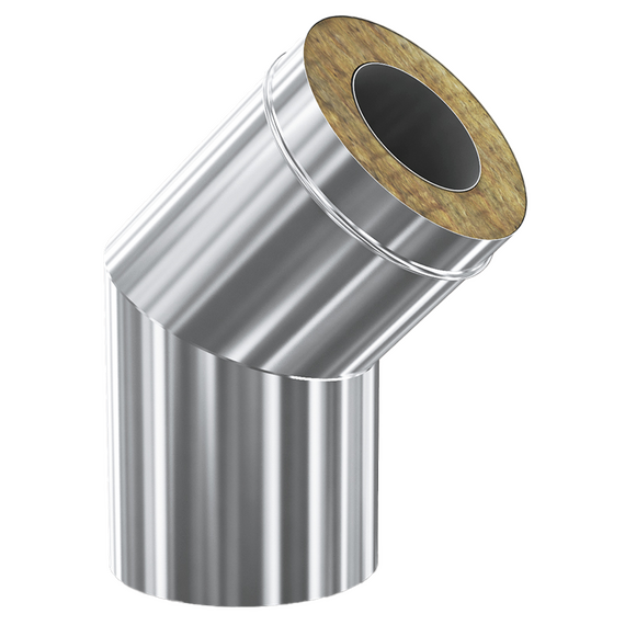 4elementsCot 135° pentru cos de fum izolat TEPLODAR Profi D115x200