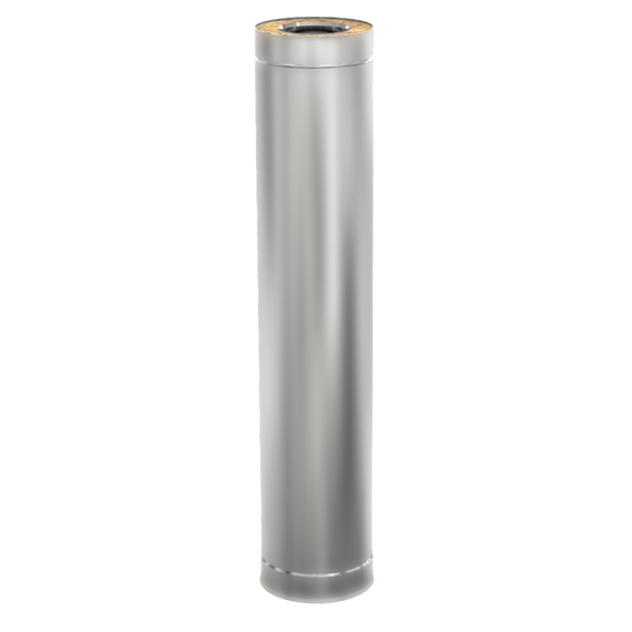 4elementsCos de fum izolat dublu perete 1m TEPLODAR D115x200 capat exterior