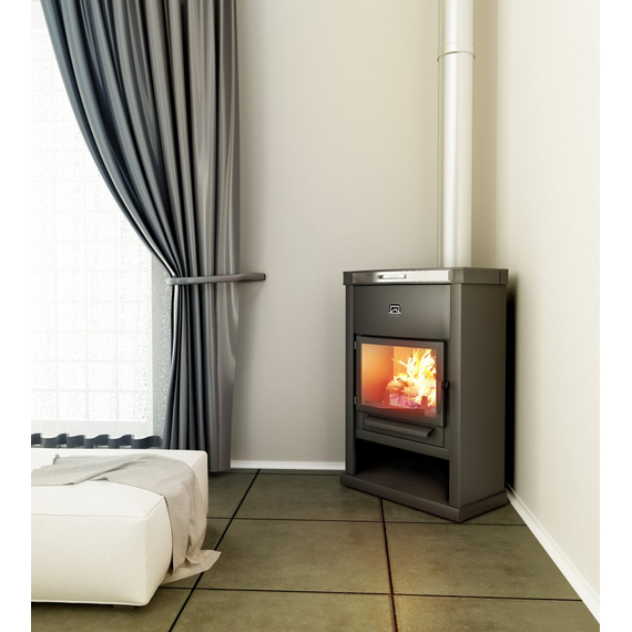 Отопительно-варочная печь-камин Теплодар ОВ-120 угловая 12 kW, изображение 4