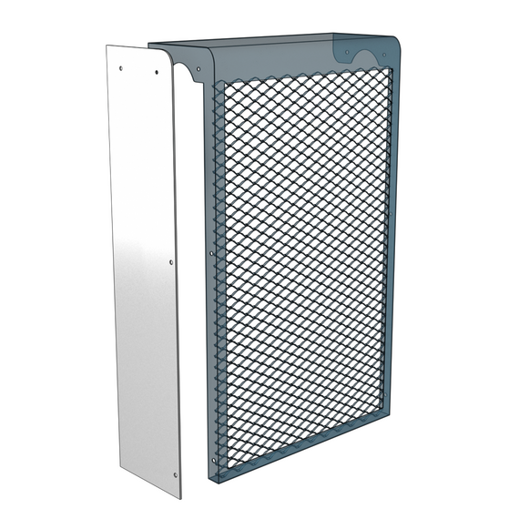 4elementsPerete din metal lateral pentru ecranul radiatorului EVECS БГ-МЭР, изображение 3