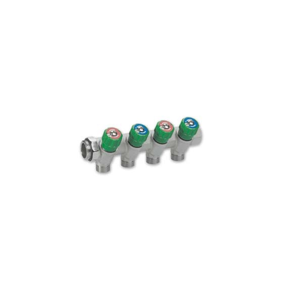 4elementsColector nichelat 4 iesiri 3/4"-1/2" (rosu)
