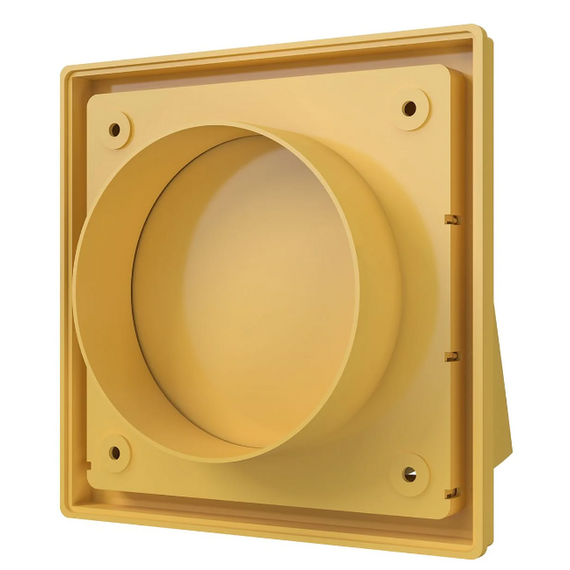 Выход стенной с обратным клапаном бежевый 15х15 д.100 Mistral, изображение 4