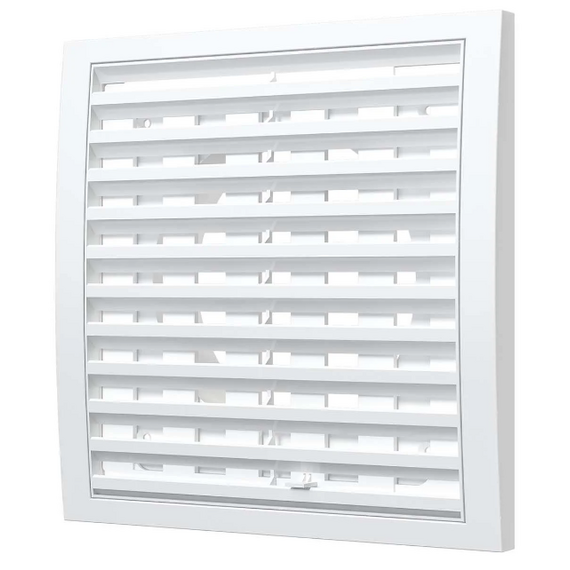 4elementsGrila de ventilatie reglabila cu flansa Era Era 2020RRP12,5F 20o20 D125 White  