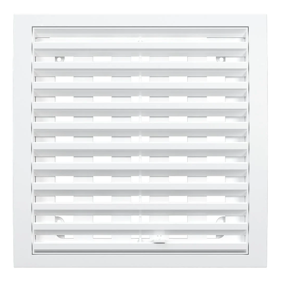 Вытяжная вентиляционная решетка наружная ASA-пластик регулируемая Mistral 20x30 White, изображение 2