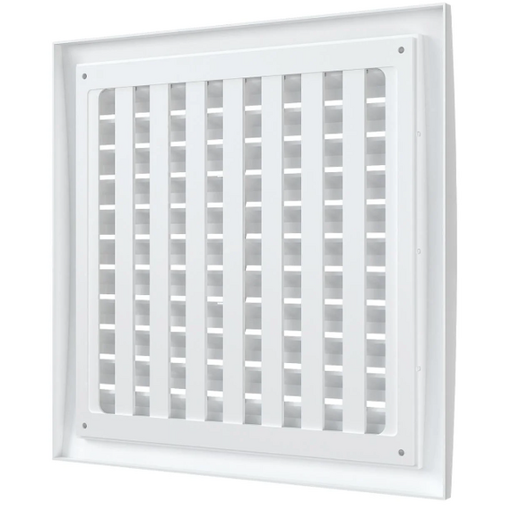 Вытяжная вентиляционная решетка наружная ASA-пластик регулируемая Mistral 25x25 White, изображение 4