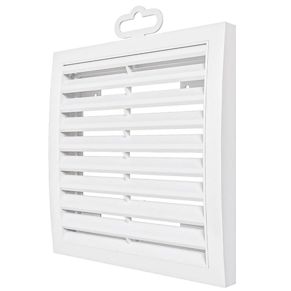 4elementsGrila pentru ventilatie exterioara ASA-plastic Era 15o15 White