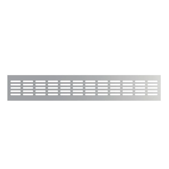 Вентиляционная решетка для дверей и подоконников Mistral 48х8 Silver
