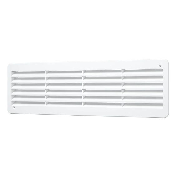 Дверная переточная решетка двухсторонняя Mistral 45х13 White