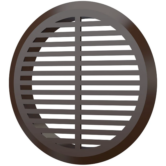 4elementsGrila de ventilatie cu flansa pentru usa Era 05AI 1/4 D50 (4 bucati) Brown