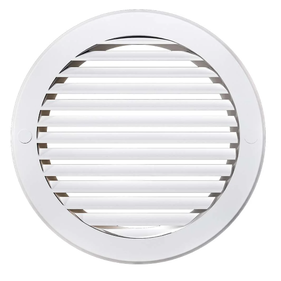 4elementsGrila pentru ventilatie rotunda Era D150 White