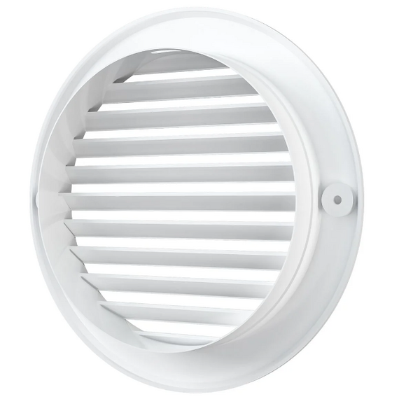 Круглая вытяжная вентиляционная решетка наружная с фланцем Mistral ASA D125, изображение 4