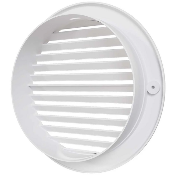 Круглая вытяжная вентиляционная решетка наружная с фланцем Mistral ASA D150, изображение 4