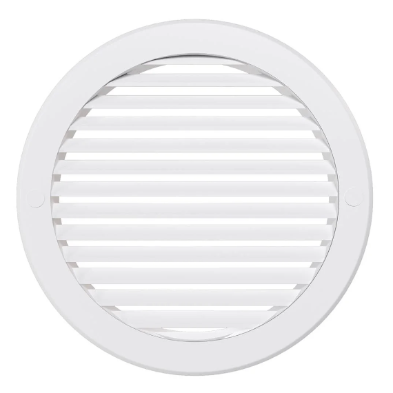 Круглая вытяжная вентиляционная решетка наружная с фланцем Mistral ASA D160, изображение 2