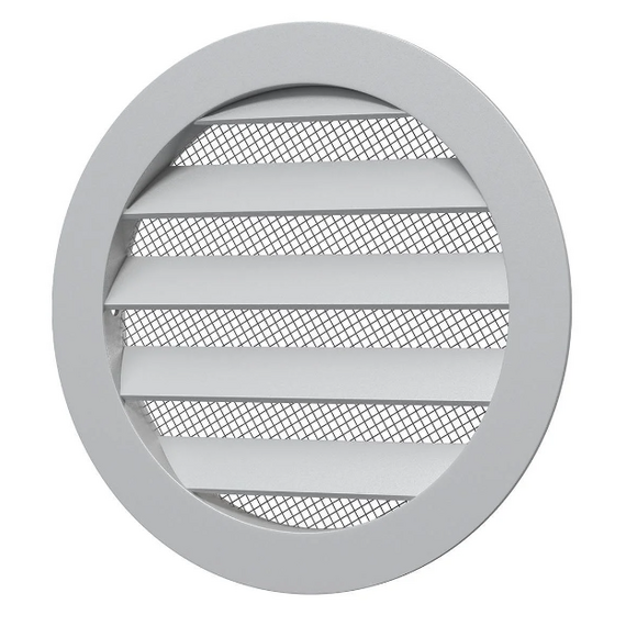 4elementsGrila pentru ventilatie rotunda exterioara Era Street Line D250 Aluminium