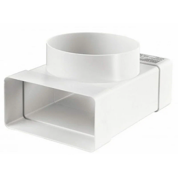 Тройник-соединитель плоских каналов с выходом на круглый Mistral 6х12 D100, изображение 5