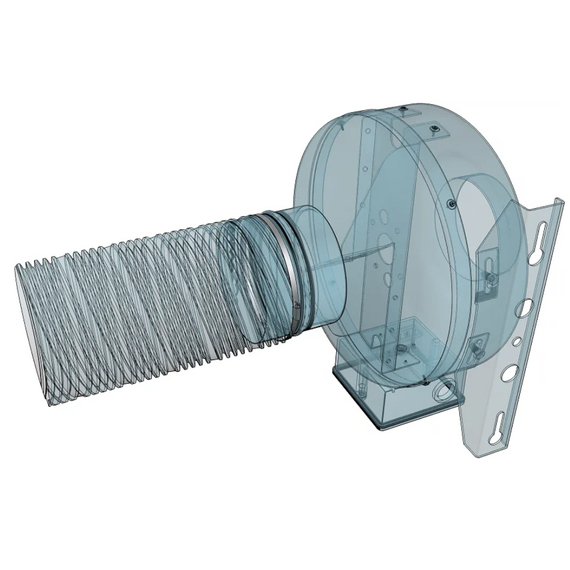 Хомут стальной червячный Mistral D100-120, изображение 3