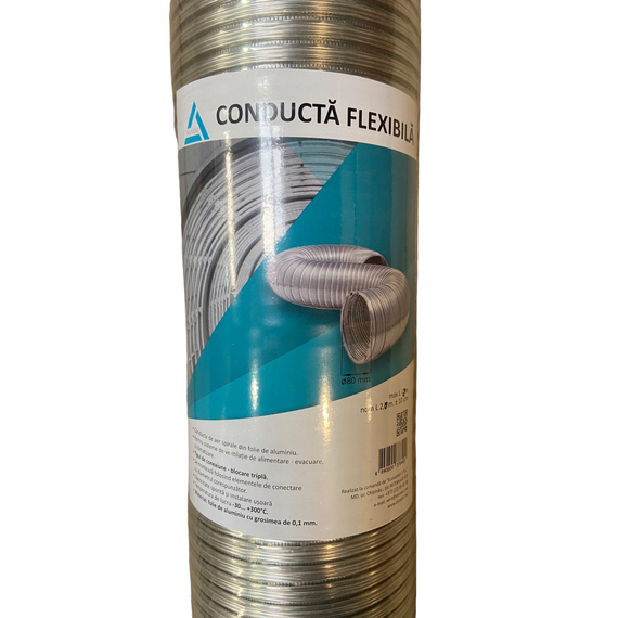 Воздуховод алюминиевый гофрированный Aluvent Mistral Pro 120ВА D120 (3м), изображение 4