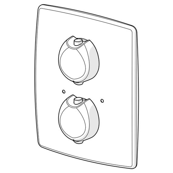 Панель смесителя для ванны и душа Oras Optima 7188, изображение 3