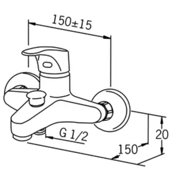 Смеситель для ванны с душем Oras Solina, изображение 2