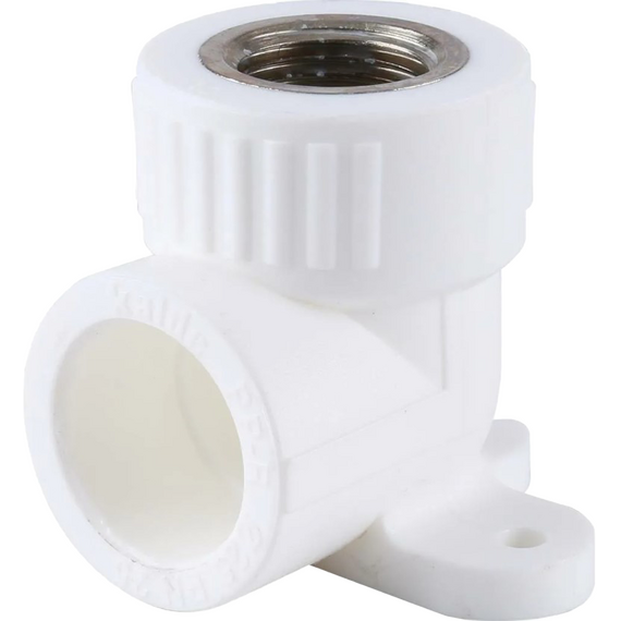 Угольник комб. с креплением 20х1/2F PN25  (водорозетка) Valfex (80/20)
