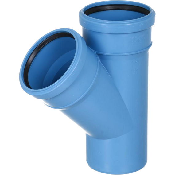 Тройник Tri-Plus  110 /110 угол 45° Valsir