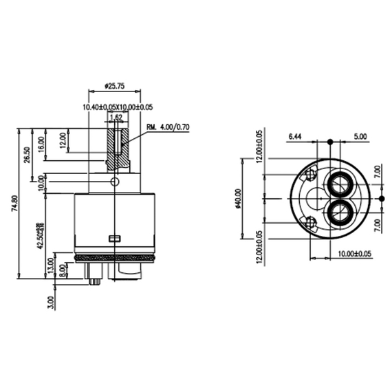 4elementsКартридж 40 мм Genebre, изображение 2