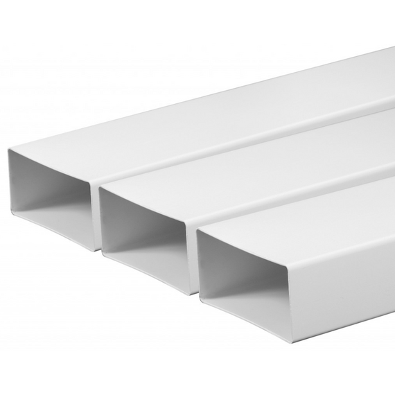 Плоский возвдуховод из ПВХ-пластика Awenta KP55-05 5,5х11 канал/труба (0,5м), изображение 6