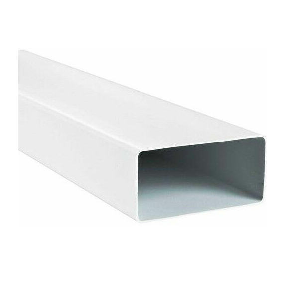 Плоский возвдуховод из ПВХ-пластика Awenta KP55-15 5,5х11 канал/труба (1,5м), изображение 4