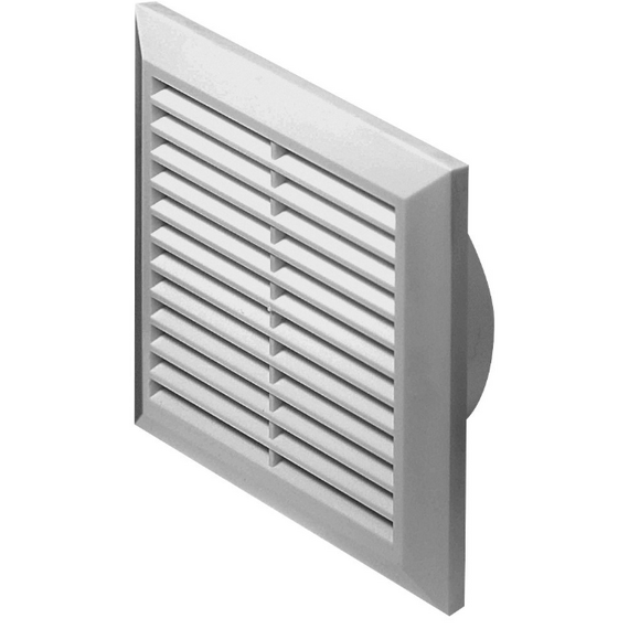 4elementsGrila de ventilatie cu flansa si plasa Awenta Classic T70 20x20 Alb, изображение 2