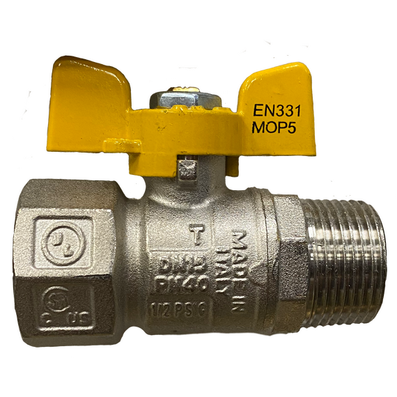 4elementsRobinet cu bila fluture pentru gaz 3/4" FM Bugatti