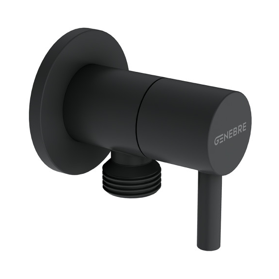 4elementsRobinet subacvatic (colt rotund) 1/2''x1/2'' OSLO Black Genebre