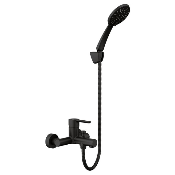 Смеситель для ванны с душем Genebre Oslo Black (с душевым комплектом)