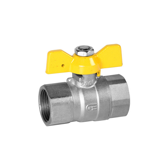 4elementsRobinet cu bila tip fluture pentru gaz 1/2" FF (crom) Genebre