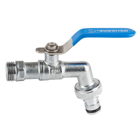 Шаровой кран со штуцером "RAPIDE-GE" 1/2" x 3/4" Genebre