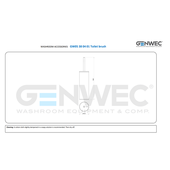 Ершик для WC GENWEC, изображение 2