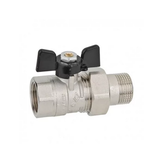 4elementsRobinet cu bilă tip fluture 1/2" cu racord drept „american” Arizona Bugatti