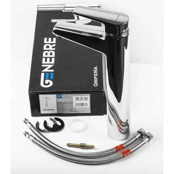 4elementsСмеситель для умывальника высокий Genebre Klip, изображение 3