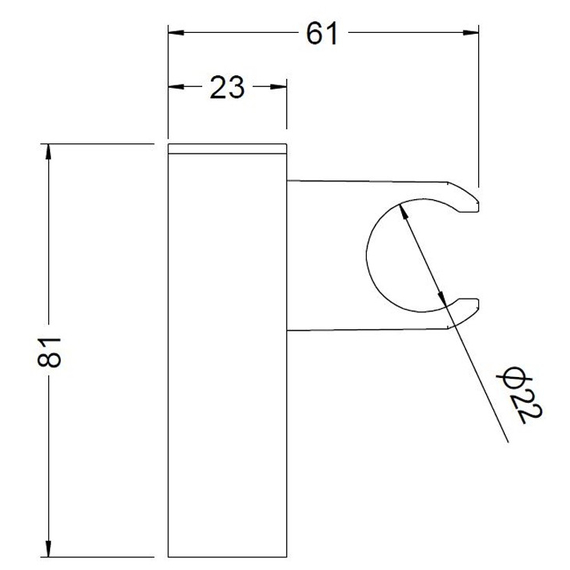 4elementsКрепление лейки для душа Genebre Kenjo, изображение 2