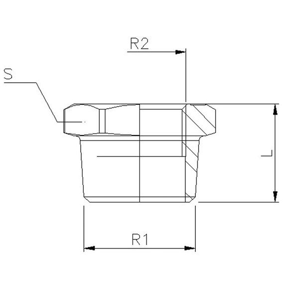 Футорка нержавейка (редукция) 1"x3/4" MF Genebre, изображение 3