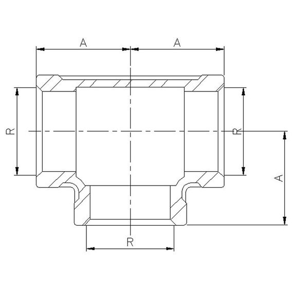 4elementsТройник нержавейка 1/2 F Genebre, изображение 3
