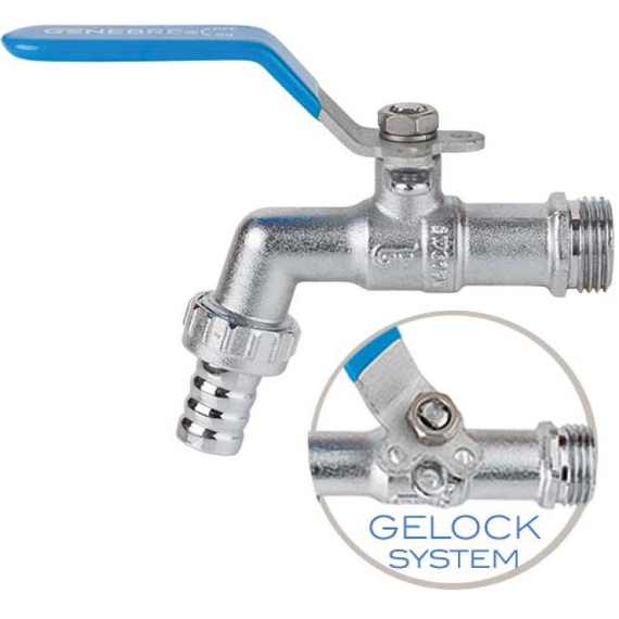 4elementsШаровой кран со штуцером "Дачник" 1/2 * 1/2 Genebre, изображение 2