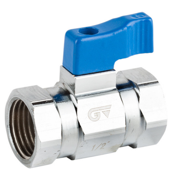 4elementsRobinet cu bila mini 1/2'' FF albastru Genebre