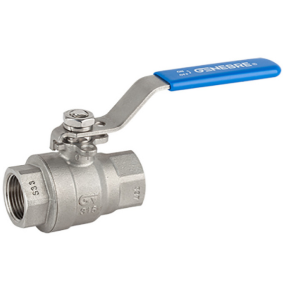 4elementsRobinet cu bila cu port complet, compus din doua parti, inox 316, 1 1/2'' Genebre  